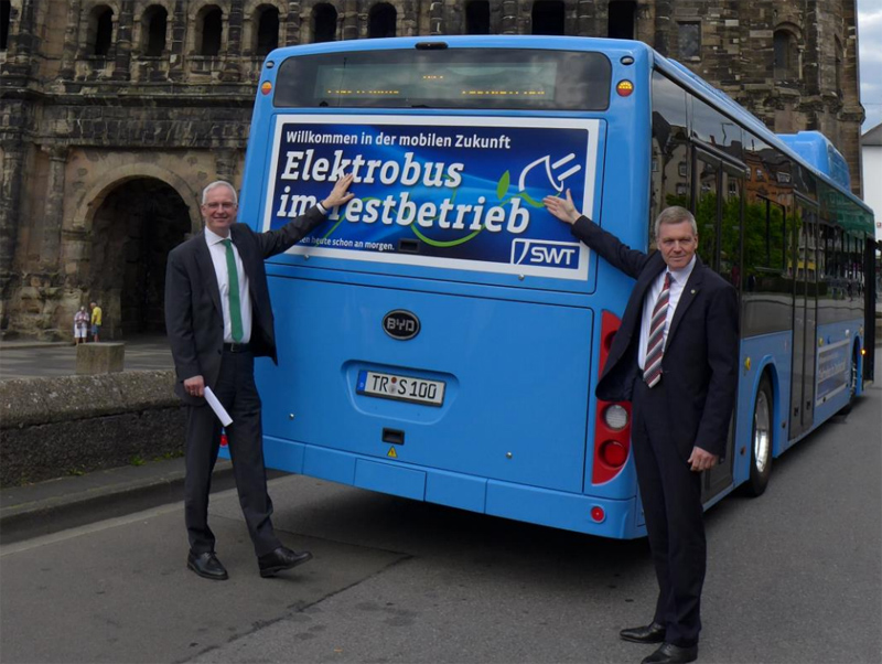 Further German trial for BYD’s pure electric bus